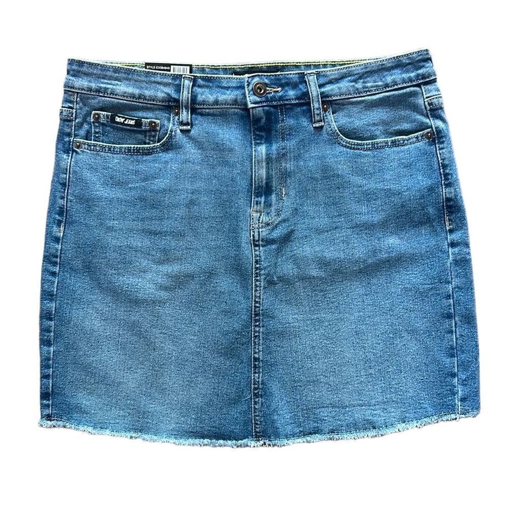 NEW DKNY Mid Rise Denim Skirt - Picture 1 of 9
